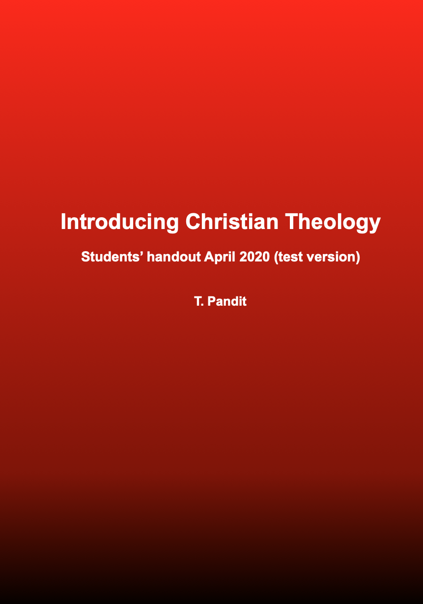 Introducing Christian Theology (Students' handout)